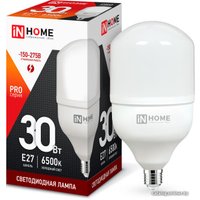 Светодиодная лампочка In Home LED-HP-PRO 30Вт 230В Е27 6500К 2850Лм 4690612031088