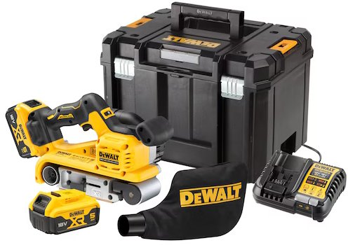 

Ленточная шлифмашина DeWalt DCW220P2 (с 2-мя АКБ, кейс)