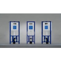 Инсталляция для унитаза Cersanit Aqua 50 Prime P 68178 с кнопкой Accento Circle для Aqua 69083 (кнопка золото глянец)