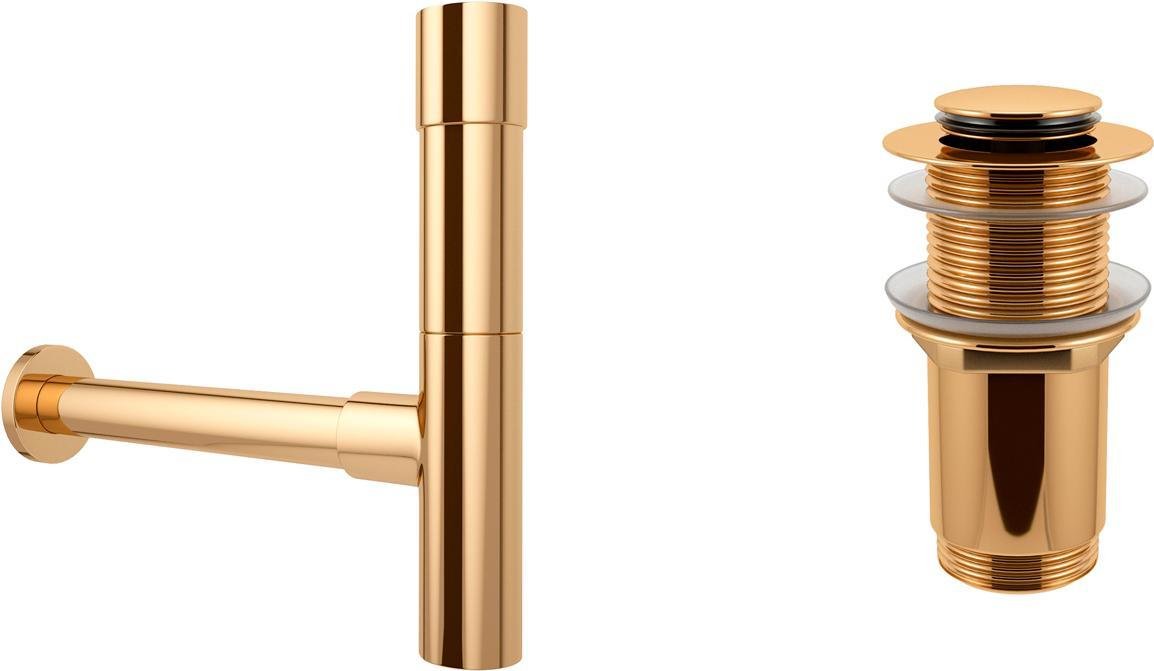 

Сифон Wellsee Drainage System 182116002 (сифон, донный клапан, золото)