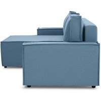 Угловой диван Mio Tesoro Дюссельдорф 293 1.5ек-1.5пф (1175 Savanna Plus Blue)