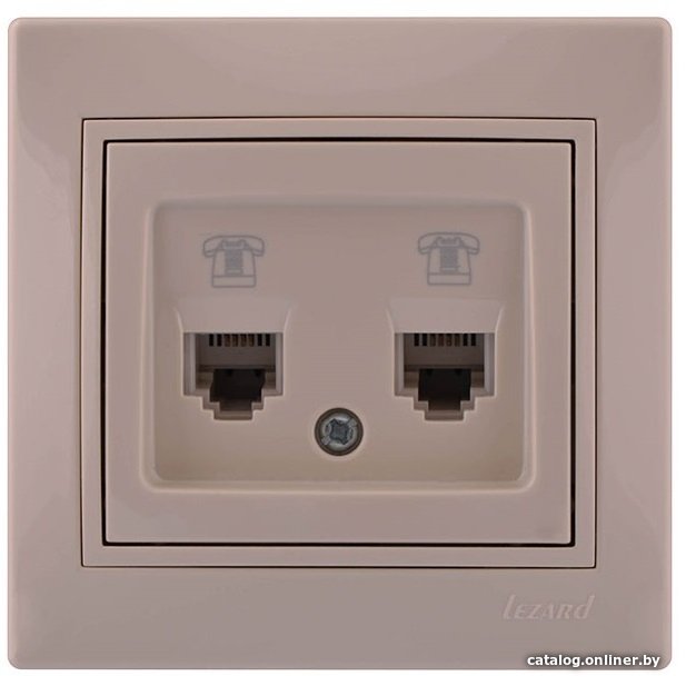 Розетка телефонная Lezard Mira 701-0303-138