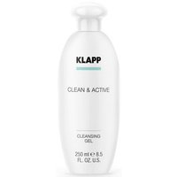  Klapp Очищающий гель Clean&active для жирной и комбинированной кожи Cleansing Gel 250 мл