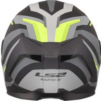 Мотошлем LS2 FF820 Rapid III Hyper (3XL, черный/желтый)