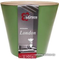 Кашпо inGreen London (оливковый)