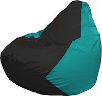 

Кресло-мешок Flagman Груша Супер Мега 4XL Г5.1-393 (черный/бирюзовый)