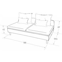 Диван Mio Tesoro Линту Lintu S3 (Prince Camel)