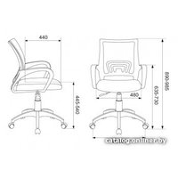 Офисное кресло Бюрократ CH-695NLT (черный/синий)
