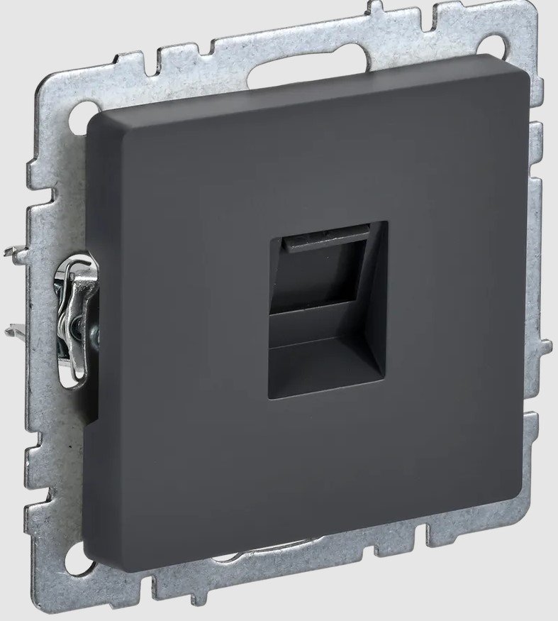 

Розетка компьютерная IEK Brite РК10-БрГ