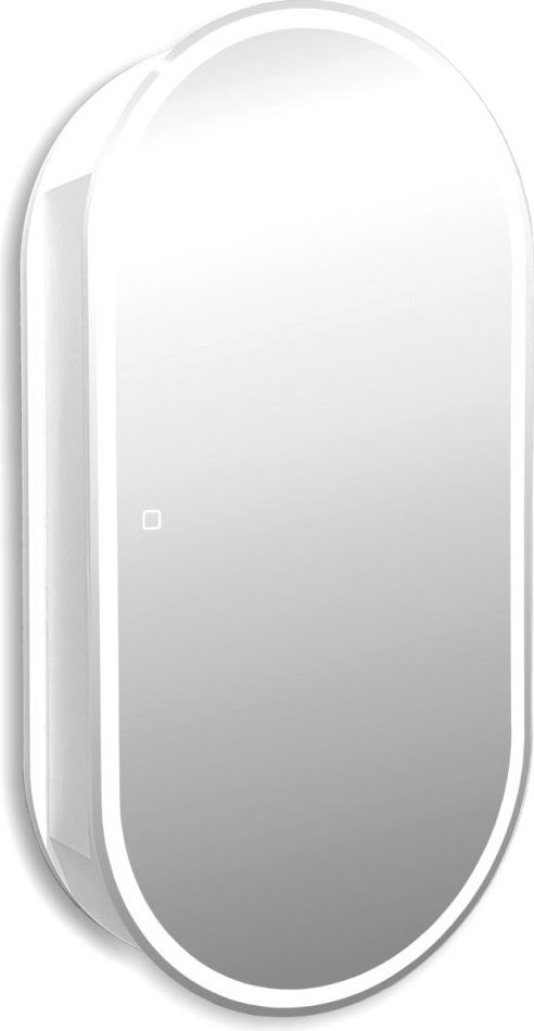 Abber Шкаф с зеркалом Kontur AG6339S (белый матовый)