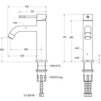 Смеситель Cezares RELAX-LS1-01-W0