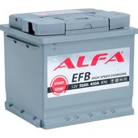 Автомобильный аккумулятор ALFA EFB 50 R (50 А·ч)