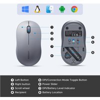 Мышь Ugreen M331 65627 (серый)