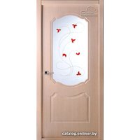 Межкомнатная дверь Belwooddoors Перфекта 80 см (стекло, экошпон, клен серебристый/мателюкс 14)
