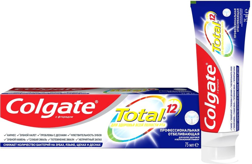 

Зубная паста Colgate Total 12 Профессиональная Отбеливающая 75 мл