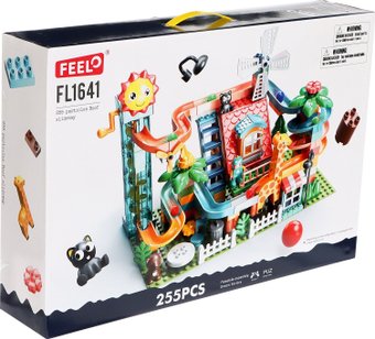 Конструктор Feelo Шарики. Зоо-горка FL1141 9893169 (255эл)