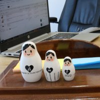 Развивающая игрушка Брестская Фабрика Сувениров Матрешка-календарь (набор 3 шт)