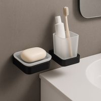 Набор аксессуаров для ванной Lauter 21SH7062 + 21SH7052 + 21SH7092 + 21SH8372 (Matt Black, 4 предмета)