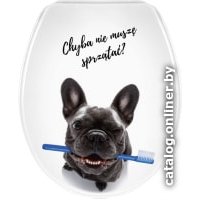 Сиденье для унитаза Bisk Iris Foto Пес 07990