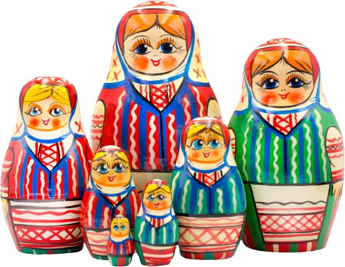 

Развивающая игра Брестская Фабрика Сувениров В белорусском традиционном платье с орнаментом (набор 7 шт)