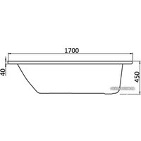 Ванна Santek Монако 170x70 1WH111979 (с каркасом и экраном)