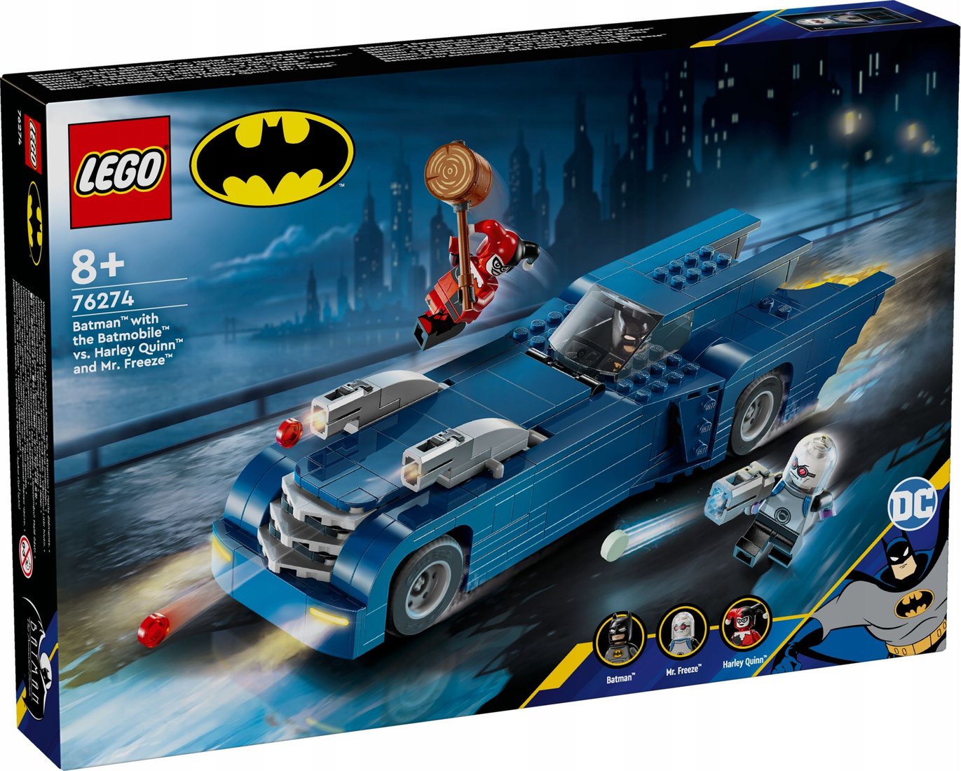 

Конструктор LEGO Batman 76274 Бэтмен на Бэтмобиле против Харли Квинн и Мистера Фриза