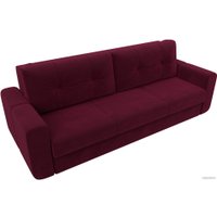 Диван Лига диванов Лига-031 121262 (микровельвет бордовый)