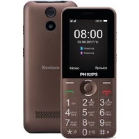 Кнопочный телефон Philips Xenium E331 (коричневый)