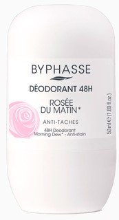 

Дезодорант шариковый Byphasse Morning Dew 48H с протеинами шелка (50 мл)