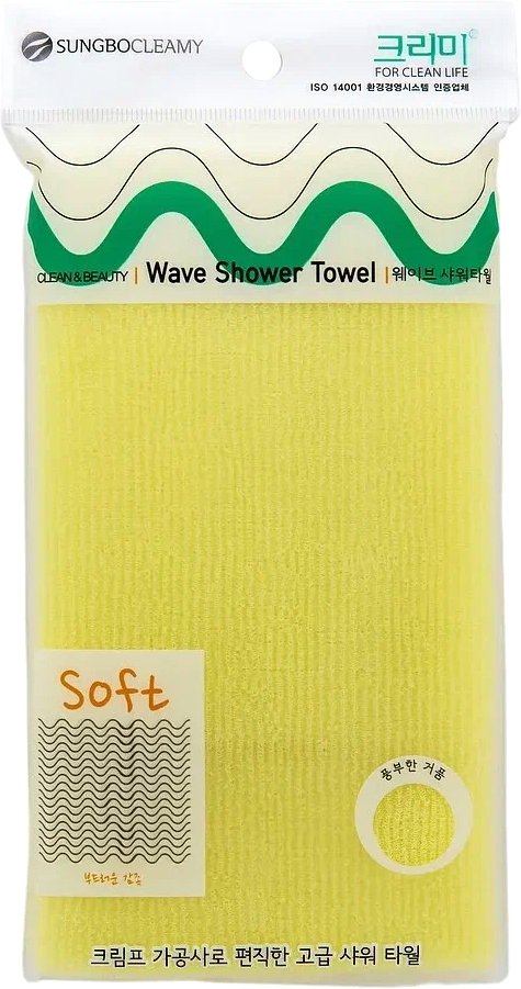 

Мочалка Sungbo Cleamy Clean&Beauty Wave Shower Towel (28x95)