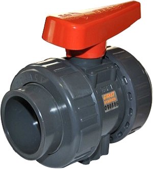 Effast Polypipe Двухходовой шаровый кран НПВХ 32 [BDRBK1D0320]