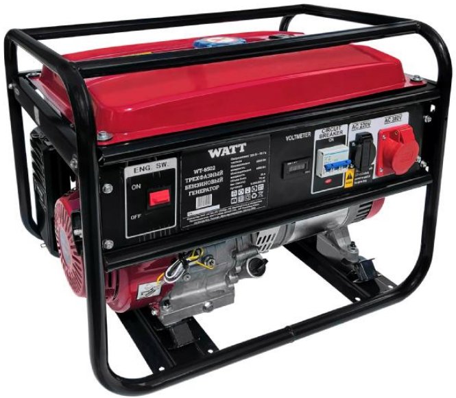 

Бензиновый генератор WATT WT-6502