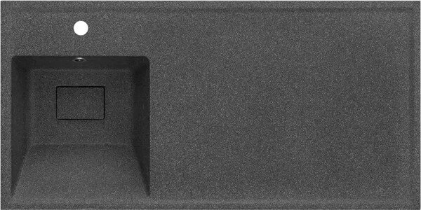 

Умывальник Акватон Лайн 100 1A72853KLF21L (графит)