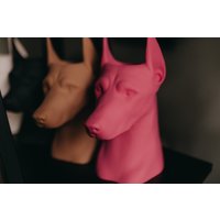 Кашпо К.РАМА Доберман (малиновый)