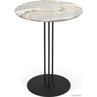 Журнальный столик Sheffilton SHT-CT55/H43 (золотистый пепел/черный муар)