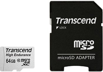 

Карта памяти Transcend microSDXC HE (Class 10) UHS-I 64GB + адаптер [TS64GUSDXC10V]