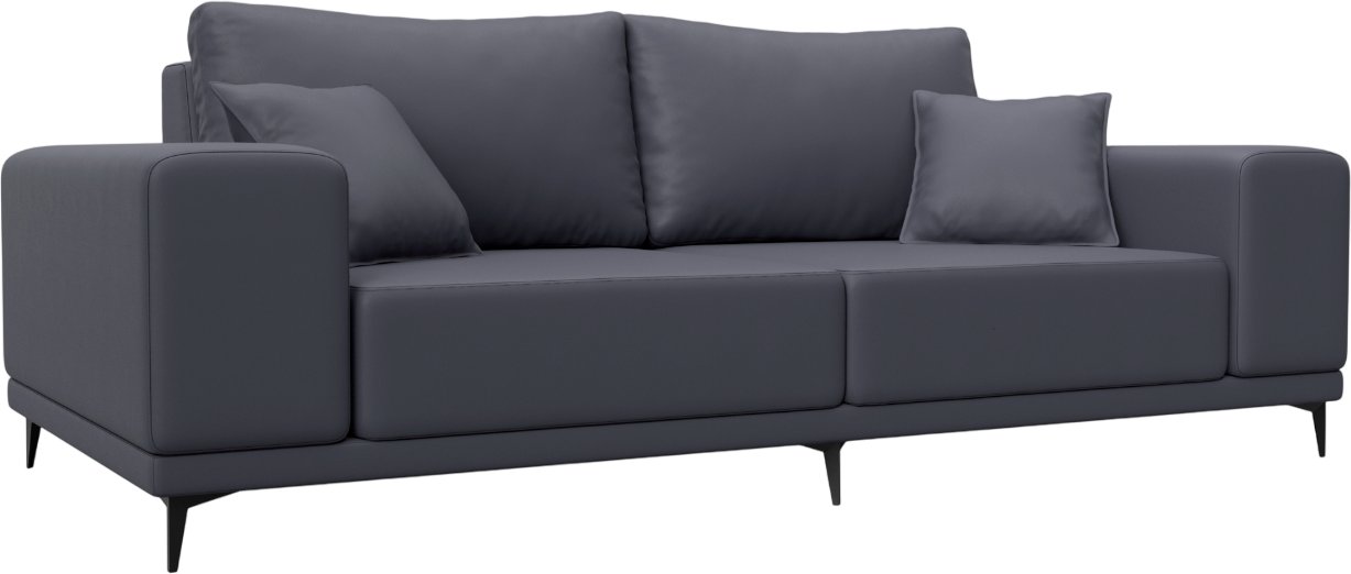 

Диван Лига диванов Льюес 126696 (экокожа Grifon 15 серый)