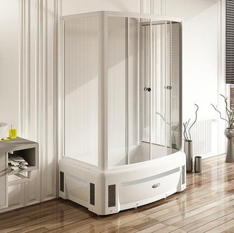 Душевой уголок Radomir Диана 1-03-1-0-0-0140 (высокий поддон, прозрачное стекло)