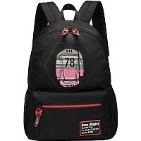 Школьный рюкзак Sun Eight Юноша с граффити № 78 SE-8248 (черный)
