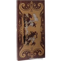 Нарды Объедовская фабрика Игрушки Гравюра 131-16 (коричневый/золото)