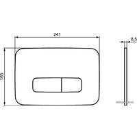 Панель смыва Ideal Standard ProSys Oleas M3 (хром) R0123AA