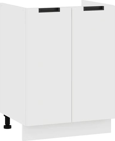 

Шкаф напольный Трия Гренада с двумя дверями 1Н6М (белый/холст белый)