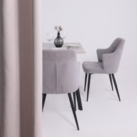 Кухонный стол ЭлиГард Solo 102x67 (бетон/черный)