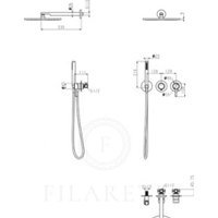 Душевая система  Filarete FL1030 (Черный матовый)