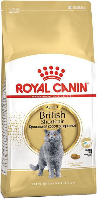 

Сухой корм для кошек Royal Canin British Shorthair Adult (для взрослых Британских короткошерстных) 4 кг