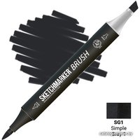 Маркер художественный Sketchmarker Brush Двусторонний SG1 SMB-SG1 (простой серый 1)