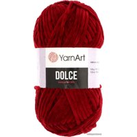 Пряжа для вязания Yarnart Dolce 100% микрополиэстер 752 100 г (120 м, бордовый)