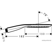 Душевая лейка Hansgrohe PuraVida 120 (28558400)