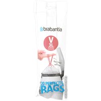 Пакеты для мусора Brabantia PerfectFit V 3 л 116582 (20 шт, белый)