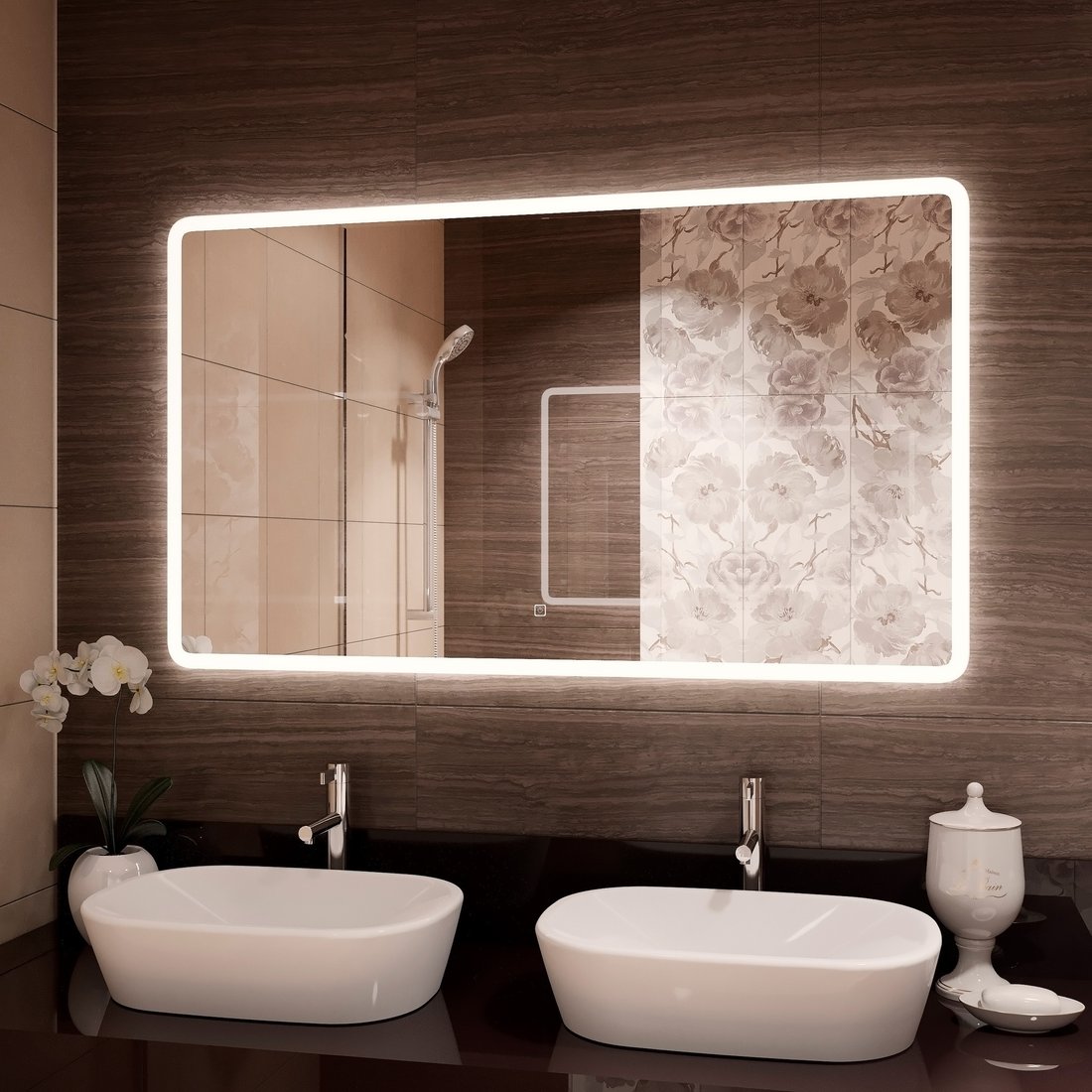 

Континент Зеркало Demure Led 120x70 (с подогревом и линзой)